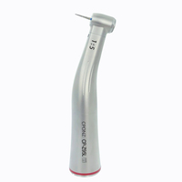 Contre-angle dentaire CP-Z95L à vitesse augmentée 1:5, anneau rouge, fibre optique LED, type basse vitesse, en acier pour la dentisterie