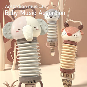 Jouet musical accordéon pour bébé, éléphant, renne, lion, 4 modèles, extensible, à suspendre au berceau, cadeau pour nouveau-né - Product Image 2