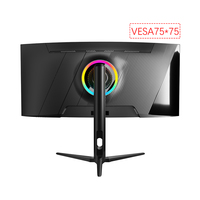 Moniteur de jeu incurvé ultra-large 34 pouces 21:9 UWQHD 3440x1440 165Hz VA 1ms sans cadre rétroéclairage RVB