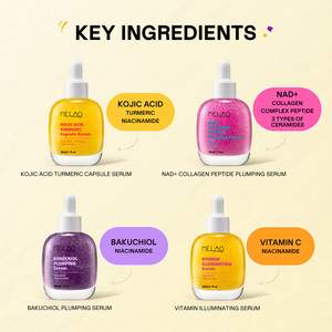 Private Label Korean NAD Collagen Peptide Bakuchiol Retinol Kojic Acid Dark Spot Anti Aging Whitening <strong>Vitamin</strong> <strong>C</strong> Skin Care <strong>Serum</strong> - Product Image 2