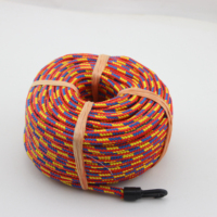 Corde tressée en polypropylène de 7 mm pour travaux en hauteur, escalade en plein air, ligne de vie, abeillesse
