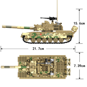 WOMA TOYS <span class=keywords><strong>Meilleure</strong></span> Vente Kit de Construction de Char Militaire Blocs de Construction pour Enfants de 5 à 7 Ans Jeux d'Assemblage de Véhicules de Combat Offre Spéciale - Product Image 4