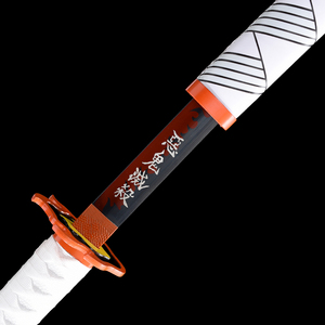 <span class=keywords><strong>Katana</strong></span> de l'anime populaire Demon Slayer, <span class=keywords><strong>Rengoku</strong></span> Kyojuro, accessoire de cosplay, pour collection et décoration - Product Image 4