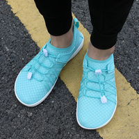 Chaussures à lacets élastiques pour pieds nus Semelle antidérapante en caoutchouc respirante tissée Yogo Baskets d'entraînement d'extérieur