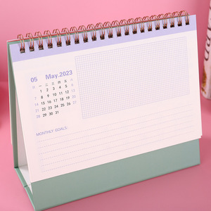 <span class=keywords><strong>Calendario</strong></span> de escritorio de 12 meses, 2022, <span class=keywords><strong>2023</strong></span>, a todo Color, logotipo personalizado impreso - Product Image 5