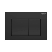 Plaque double chasse d'eau en plastique ABS multicolore pour mur Sigma Delta Toilette carrée pour salle de bain