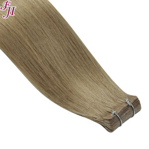 FH <span class=keywords><strong>Capelli</strong></span> Vergini Russi di Alta Qualità # 12 Extension di <span class=keywords><strong>Capelli</strong></span> Umani Naturali con Nastro Invisibile in PU, Colore <span class=keywords><strong>Cenere</strong></span> <span class=keywords><strong>Chiaro</strong></span>, Senza Cuciture - Product Image 1