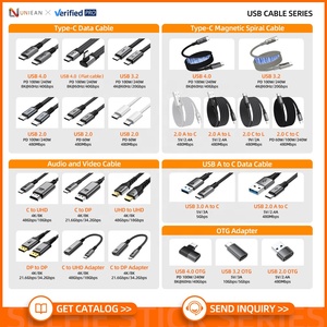 Cáp dữ liệu USB2.0 C bán buôn UNIEAN 2M 3M PD240W 100W sạc nhanh truyền dữ liệu 480Mbps cho thiết bị iPhone Android - Product Image 4