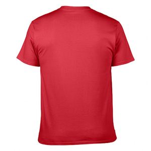 Camiseta 100% de algodón de alta calidad para hombre, serigrafiada personalizada con cuello corto de patrón sólido y gran oferta de fábrica - Product Image 4