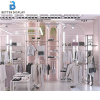 Diseño de Interiores de Tienda de Ropa, Exhibidores de Ropa Personalizados, Accesorios para Tiendas de Ropa, Muebles para Boutique de Mujer