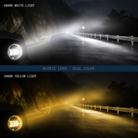 Feux antibrouillard LED CREE 20W 6000K Blanc 3000K Jaune 9-30V Universel pour Toyota Corolla Camry RAV4 Hilux CE Fabricant