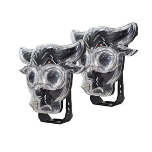 Phares de moto haute puissance en forme de tête de boeuf, 30W LED 12V 6000 Lumens, ampoule H4, projecteur auxiliaire blanc pour voiture universelle, garantie 2 ans - Product Image 3