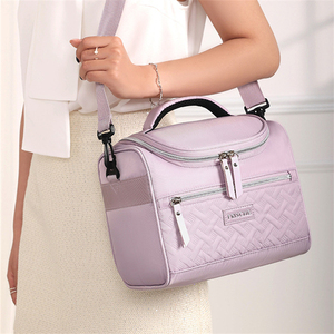 Custom Printed Thermal Insulation <strong>Cooler</strong> Tote Bag Oxford <strong>Material</strong> Insulated Lunch Bag with Logo Design for Women - Product Image 6