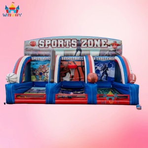 <span class=keywords><strong>Arena</strong></span> Deportiva Inflable Comercial All Star, Juego de Baloncesto y Béisbol para Interiores y Exteriores, para Diversión y Ejercicio - Product Image 5