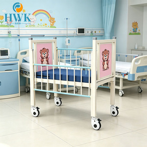 Cama Pediátrica Multifuncional con Ruedas Bloqueables y Barandillas Laterales <span class=keywords><strong>de</strong></span> Seguridad para Bebés, Niños Pequeños y Niños, para <span class=keywords><strong>Hospital</strong></span> y Hogar - Product Image 2