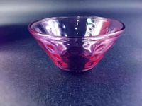 Bol à salade en verre borosilicate résistant au micro-ondes, bol à mélanger, 5 pièces, bols à dessert en verre avec décorations