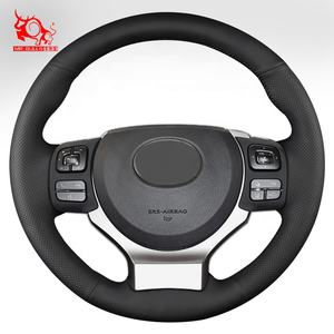 Couverture de volant chaude cousue à la main en cuir pour <span class=keywords><strong>Lexus</strong></span> RC <span class=keywords><strong>F</strong></span> Sport <span class=keywords><strong>CT</strong></span> <span class=keywords><strong>200h</strong></span> IS - Product Image 1