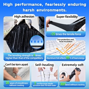 Lámina para Techos <span class=keywords><strong>Impermeable</strong></span> Moderna Resistente al Agua Resistente a los Rayos UV SBS Membrana <span class=keywords><strong>Impermeable</strong></span> de Betún Autoadhesiva de Doble Cara <span class=keywords><strong>Asfalto</strong></span> - Product Image 5