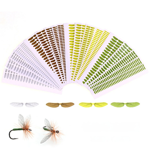 Nouvelles ailes de moustique artificielles réalistes OEM S-XXL en <span class=keywords><strong>film</strong></span> mince, matériaux pour la fabrication de mouches de pêche DIY - Product Image 1
