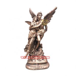 Estatua dorada <span class=keywords><strong>de</strong></span> <span class=keywords><strong>Eros</strong></span> <span class=keywords><strong>de</strong></span> fibra <span class=keywords><strong>de</strong></span> vidrio Hotel Villa para amor tema jardín paisaje decoración diseño resina artesanía arte <span class=keywords><strong>escultura</strong></span> - Product Image 2