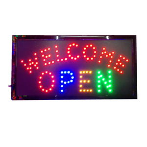 ป้ายไฟ LED เปิดร้าน ป้ายไฟนีออน LED สำหรับภายในอาคาร ป้ายโฆษณาสวยงาม ขนาด 48x25 ซม. ติดผนัง - Product Image 3