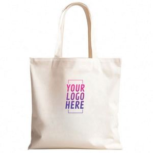 Sacs fourre-tout en toile personnalisés en gros, sacs d'épicerie réutilisables en coton avec poignées colorées pour le bricolage et les cadeaux personnalisés - Product Image 1