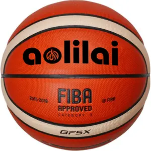 bola de baloncesto tamaño 5 Suppliers-Tamaño 5 de cuero de la PU de Basquet GF5X de pelota de baloncesto para la formación de encuentro