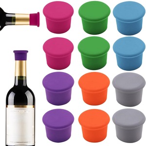 Tapón <span class=keywords><strong>de</strong></span> Silicona Individual <span class=keywords><strong>para</strong></span> <span class=keywords><strong>Botellas</strong></span> <span class=keywords><strong>de</strong></span> <span class=keywords><strong>Vino</strong></span>, Sellador Hermético Reutilizable <span class=keywords><strong>para</strong></span> <span class=keywords><strong>Vino</strong></span>, Cerveza y Refrescos, Tamaño Universal 1.2-1.4 Pulgadas, Libre <span class=keywords><strong>de</strong></span> BPA - Product Image 1