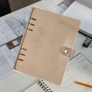 Binder penutup Notebook Binder longgar transparan PVC terlaris