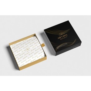 Custom Logo <b>Black</b> Sliding Drawer Gift Box Paper Cardboard Packaging with Tissue Paper for Mailing and Shipping - Product Image 2