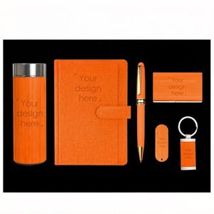 Nuevo Set de Regalo de Lujo para Nuevos Empleados 2026 - Kit de Bienvenida Corporativo 6 en 1 con Logotipo Personalizado, Termo, Cuaderno, Bolígrafo y USB - Product Image 1