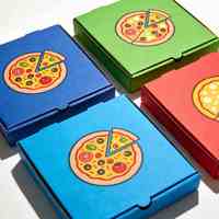 Boîte à pizza en carton ondulé jetable de 13 à 20 pouces, robuste, de qualité supérieure, avec logo et poignée, personnalisable en gros