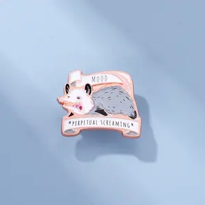 Broche de esmalte com animais, broche em forma de porcupinho para crianças, acessórios de bijuteria