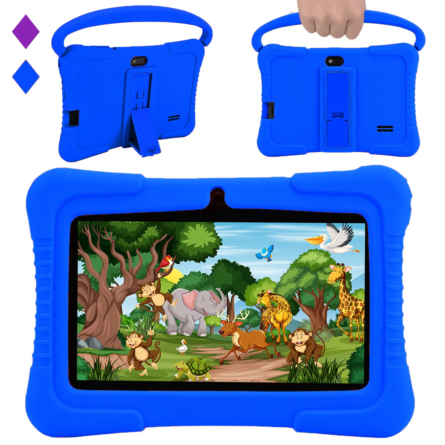 Veidoo çocuklar Tablet Pc 7 inç Android Tablet çocuklar için 2GB Ram 32GB depolama yürümeye başlayan Tablet IPS ekran ebeveyn kontrolü ile
