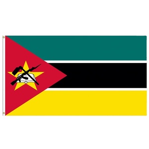 Drapeau du <span class=keywords><strong>Mozambique</strong></span> personnalisable 3x5 pieds, simple face, imprimé sur mesure pour toutes les bannières et drapeaux nationaux - Product Image 1