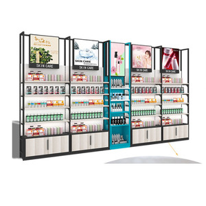 Cosmetics Display Cabinet Cosmetics Beauty Shop Skincare Shop Display Stand Shelf Beauty Salon Display Cabinet Rack Boutique Product Display
