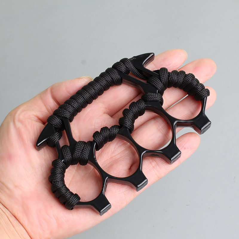 Безопасный для женщин инструмент для разбивания окон автомобиля Блант-сила пальцы Тигр самооборона четыре пальца Тигр кулак пряжка