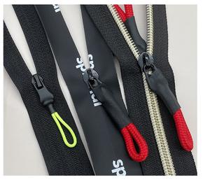 لانكي الصين مصنع بسحاب إنتاج الحبل ، شعار أسود سلسلة سحاب سحاب سحاب الملابس - Product Image 2