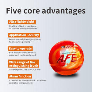 Boule d'extinction d'<span class=keywords><strong>incendie</strong></span> automatique <span class=keywords><strong>1</strong></span>,3 kg Poudre sèche ABC 5 ans CE pour voiture et cuisine - Product Image 4