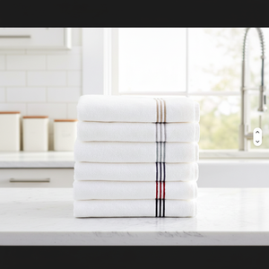 Essuie-tout de cuisine écologique 100 % coton style Dobby - Product Image 2