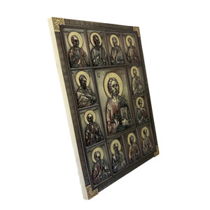 Placa <span class=keywords><strong>de</strong></span> Pared <span class=keywords><strong>de</strong></span> <span class=keywords><strong>los</strong></span> <span class=keywords><strong>Doce</strong></span> Apóstoles, Icono Ortodoxo <span class=keywords><strong>de</strong></span> Resina 3D, Utensilios <span class=keywords><strong>de</strong></span> Iglesia, Decoración Religiosa para Bautizo - Product Image 4