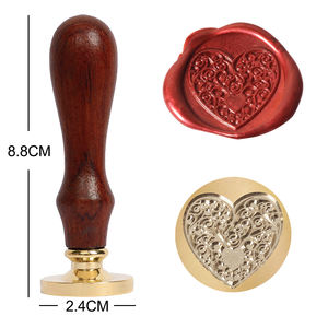 Скрапбукинг stempel свадебное украшение ретро с днем рождения антикварные деревянные уплотнительные штампы с восковым узором - Product Image 6