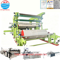 Machine à papier toilette blanc à moteur informatisé haute productivité 15TPD avec largeur de papier net de 1880 mm pour ligne de process de conversion