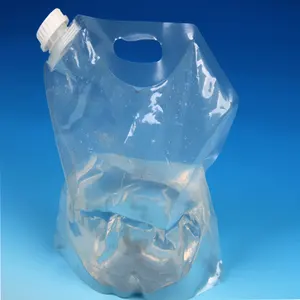 5 Liter Gallon Storage Foldable Portable Hiking LDPE Drinking Containers Packaging Spout Pouch 10l Water Plastic Bag