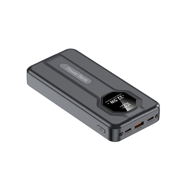 Premium USB-C Power Bank 20000mAh PD 22.5W Fast Charging External Battery Pack With Digital Display Flashlight for Travel