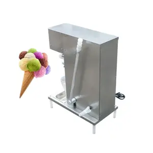 Mezcladoras de helados, máquina automática de helados con remolino