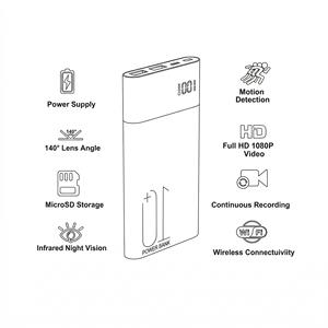 กล้องพาวเวอร์แบงค์ Tuya WiFi ความละเอียด 1080p พร้อมแบตเตอรี่ 10000mAh และระบบมองเห็นในเวลากลางคืน - Product Image 3