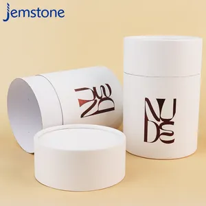 Biodegradable Cardboard Tube Cylinder Coffee Gift Loose Candle Cylinder Packaging For Gifts Cylinder