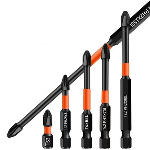 Juego de 10 puntas magnéticas Phillips PH1 de 2 pulgadas para destornillador de impacto, con vástago hexagonal de 1/4 de pulgada - Product Image 5
