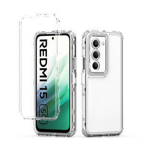 เคสโทรศัพท์แบบใส 3in1 ผลิตจากอะคริลิก TPU คุณภาพสูง สำหรับ Redmi 15 5G 169 มม. - Product Image 5